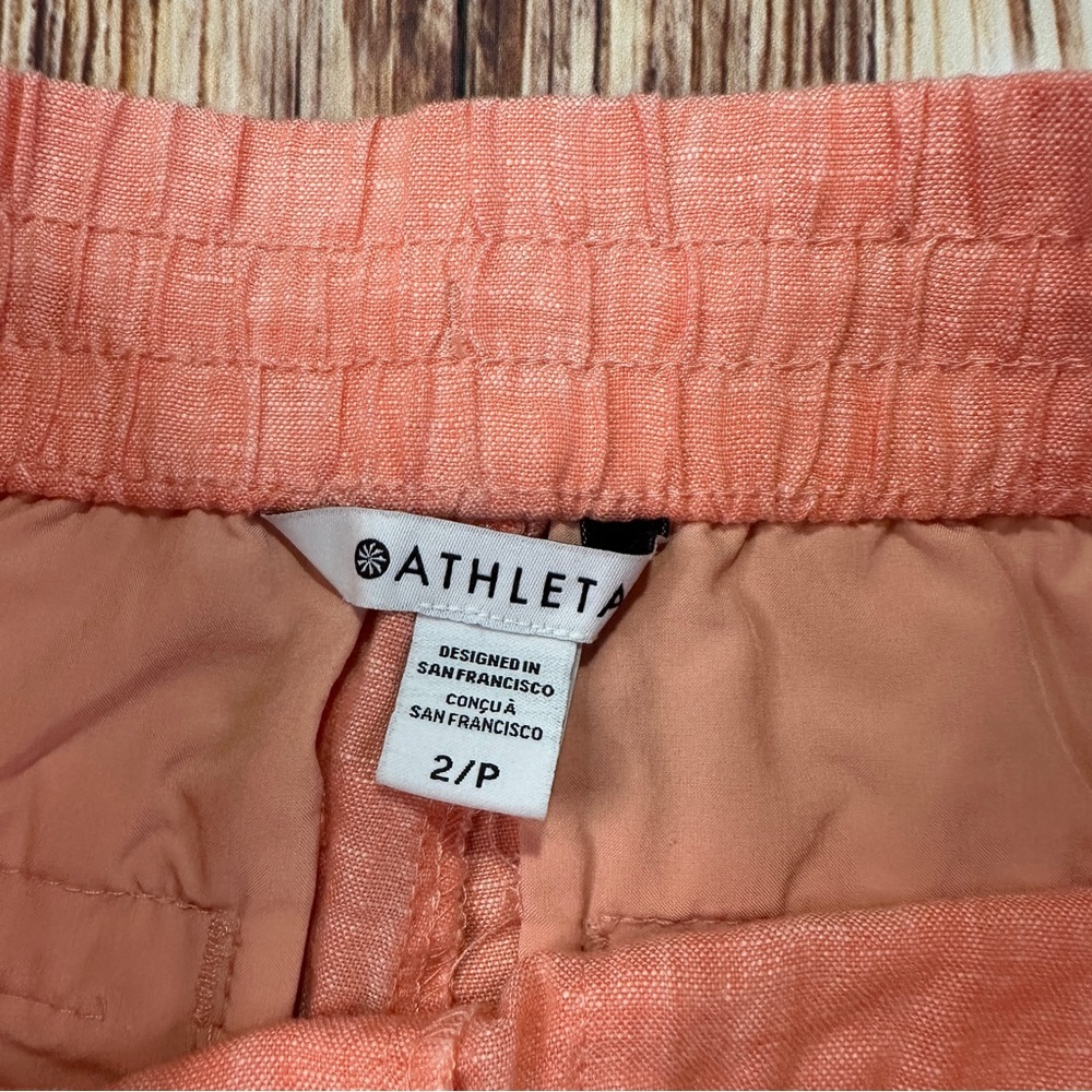 Athleta Women's Linen
Jogger Pants Pull On Size 2/P - Picture 2 of 16
